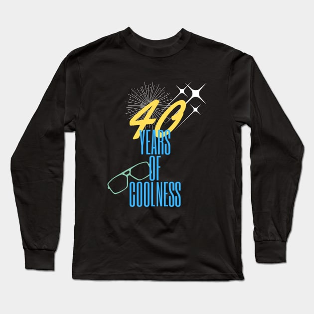 40 years of coolness Long Sleeve T-Shirt by Warp9